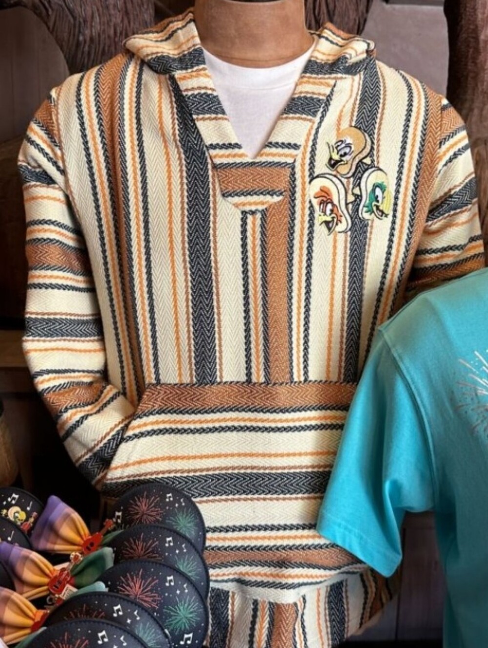 Disney Parks Three Caballeros Hoodie Sweater Size XL